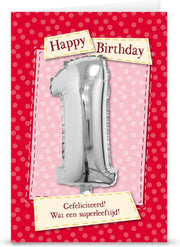 Kaart - Leeftijdballon - 1 Jaar