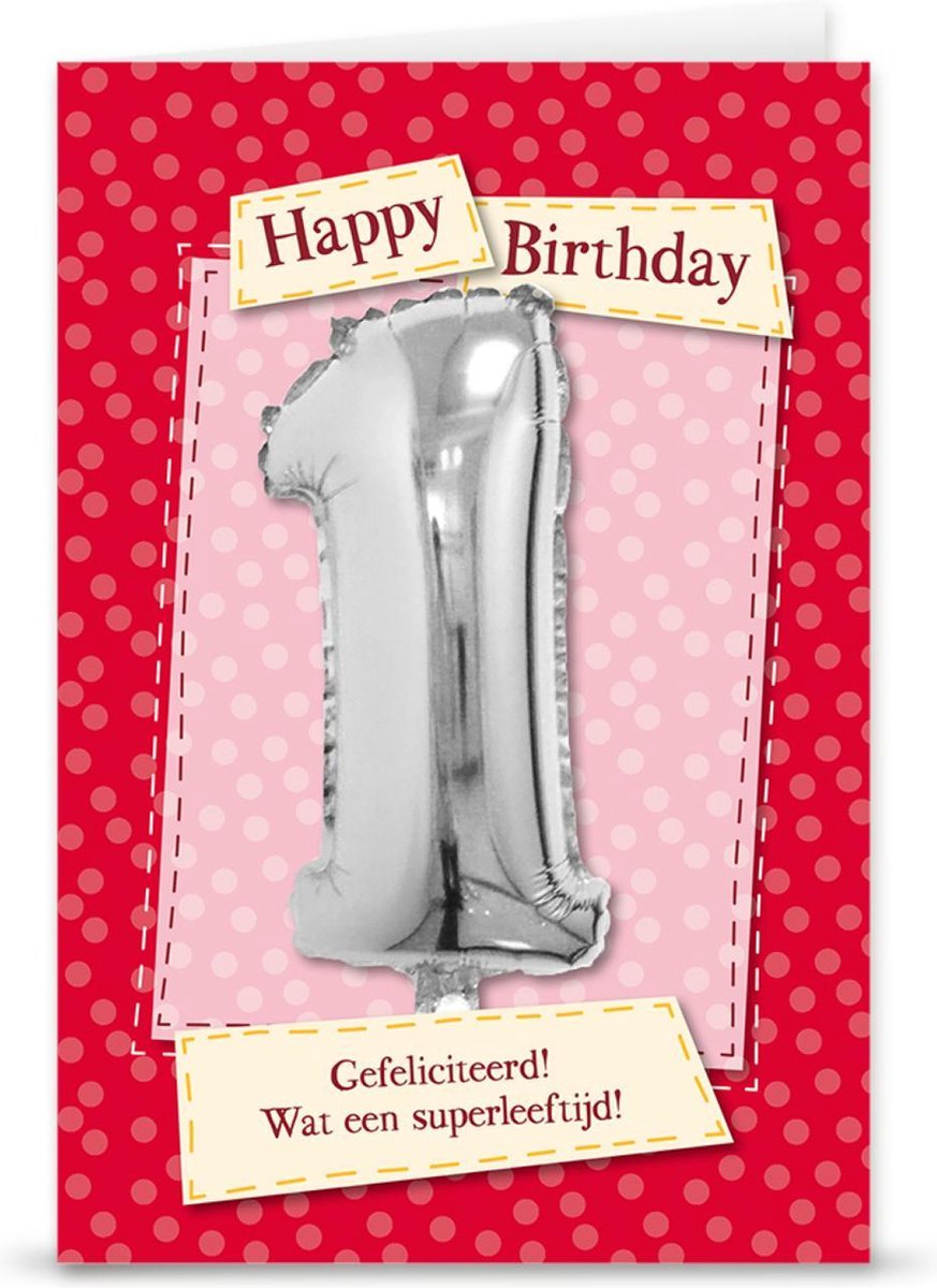 Kaart - Leeftijdballon - 1 Jaar