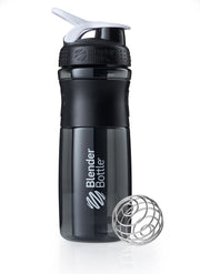 BlenderBottle™ SPORTMIXER Big Zwart/Wit met oog - Eiwitshaker / Bidon / Shakebeker  - 820 ml