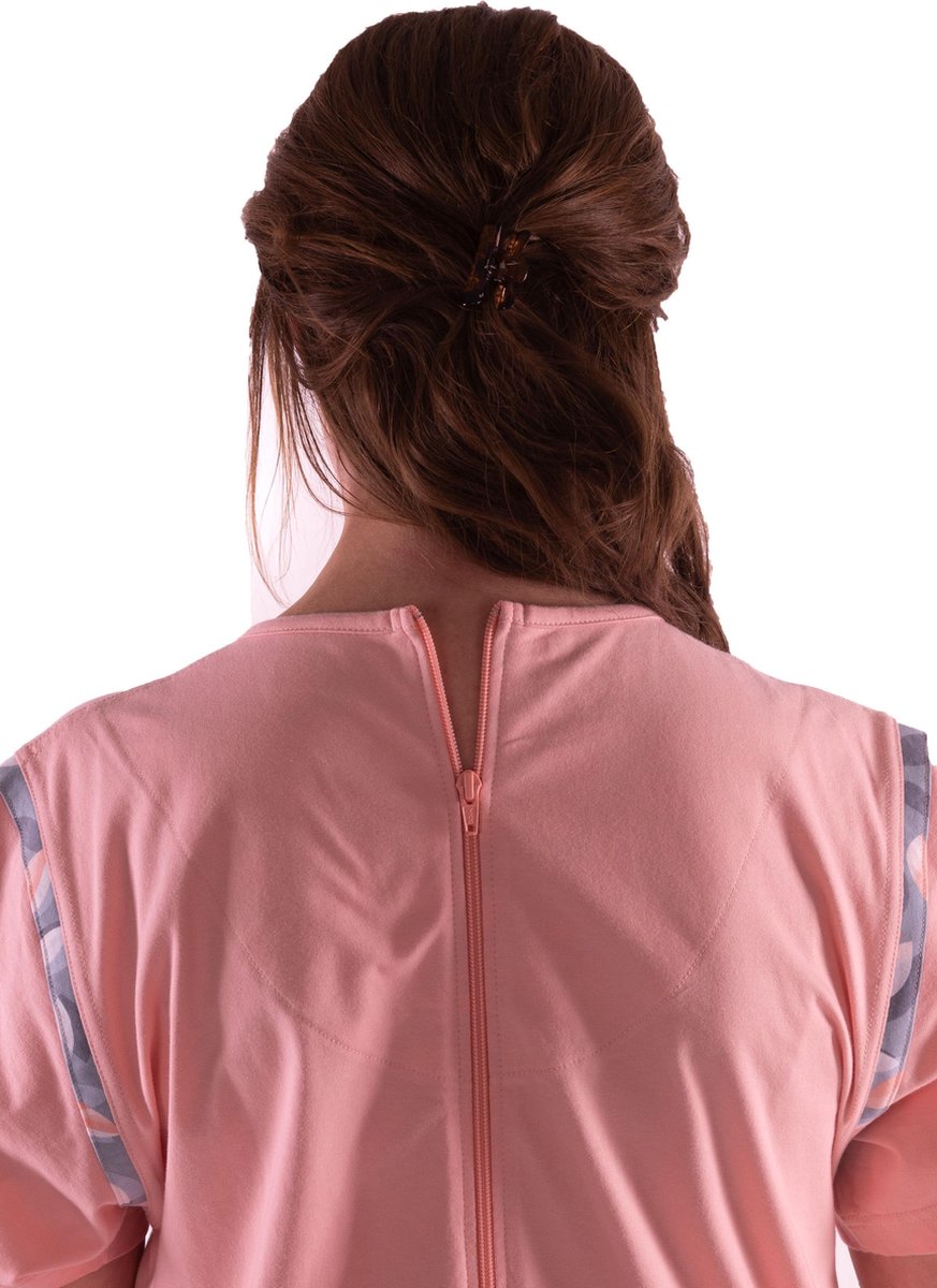 Dames dessin hansop | Ritssluiting | Pyjama | Topkwaliteit | Rose | XL