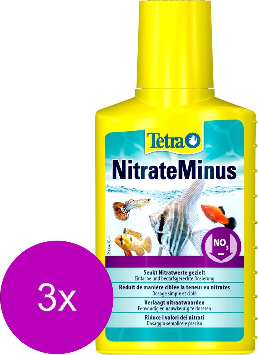 Tetra Aqua Nitrate Minus - Waterverbeteraars - 3 x 100 ml