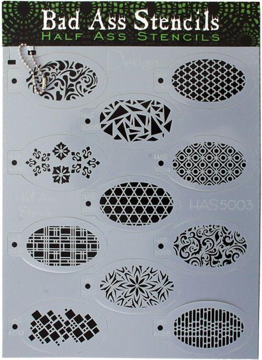 Bad Ass HALF ASS stencil DESIGN