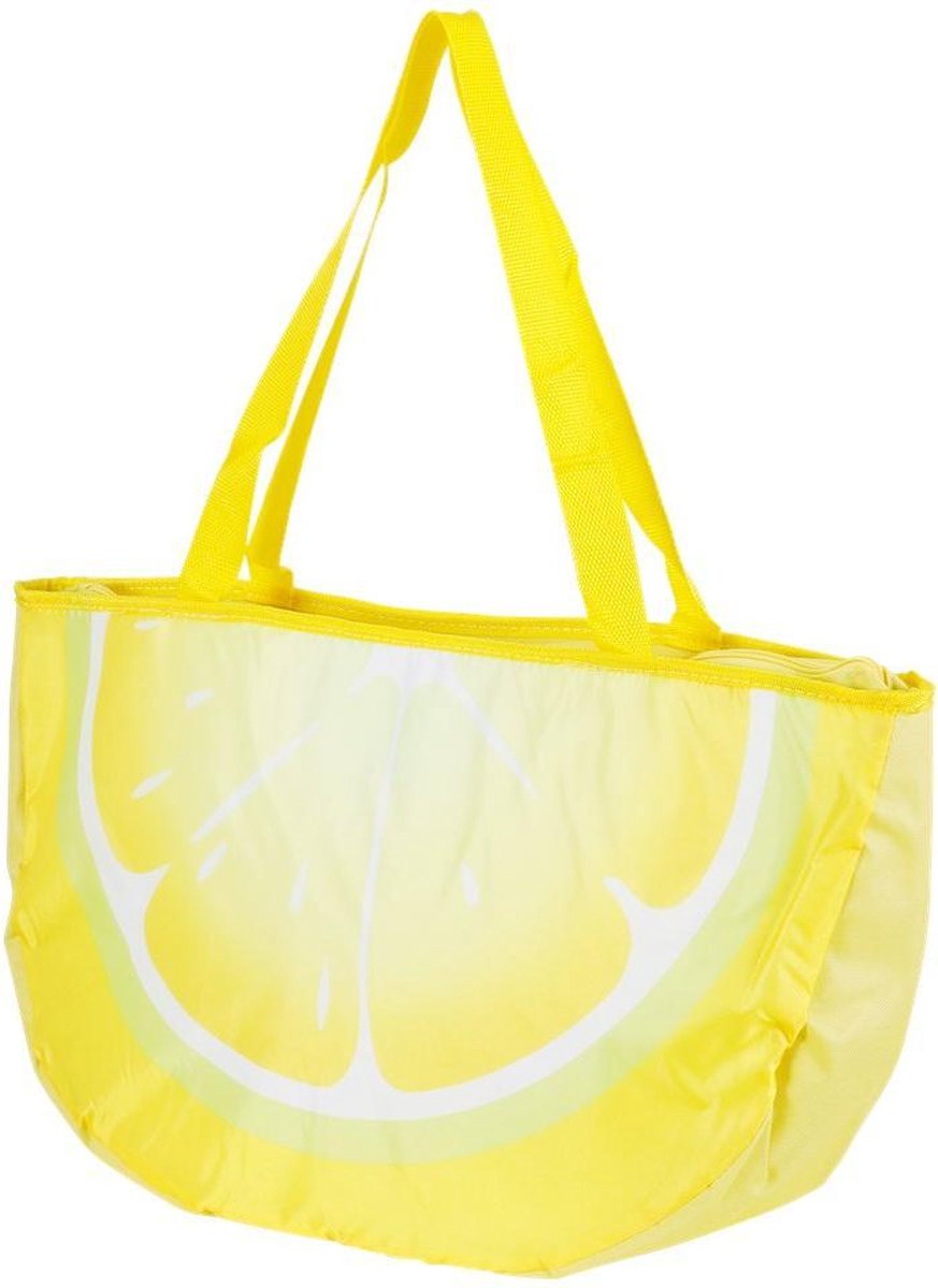 Koeltas | Lunchtas met Aluminium Binnenvoering| Drankjes koel houden | Cooler bag - Citroen 33 L58 x 32 x 18 cm
