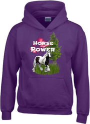 S&C Hoodie Horse power paars - 98/104