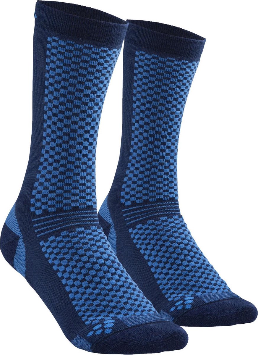 Craft Warm Mid Wintersportsokken - Maat 46-48 - Unisex - blauw