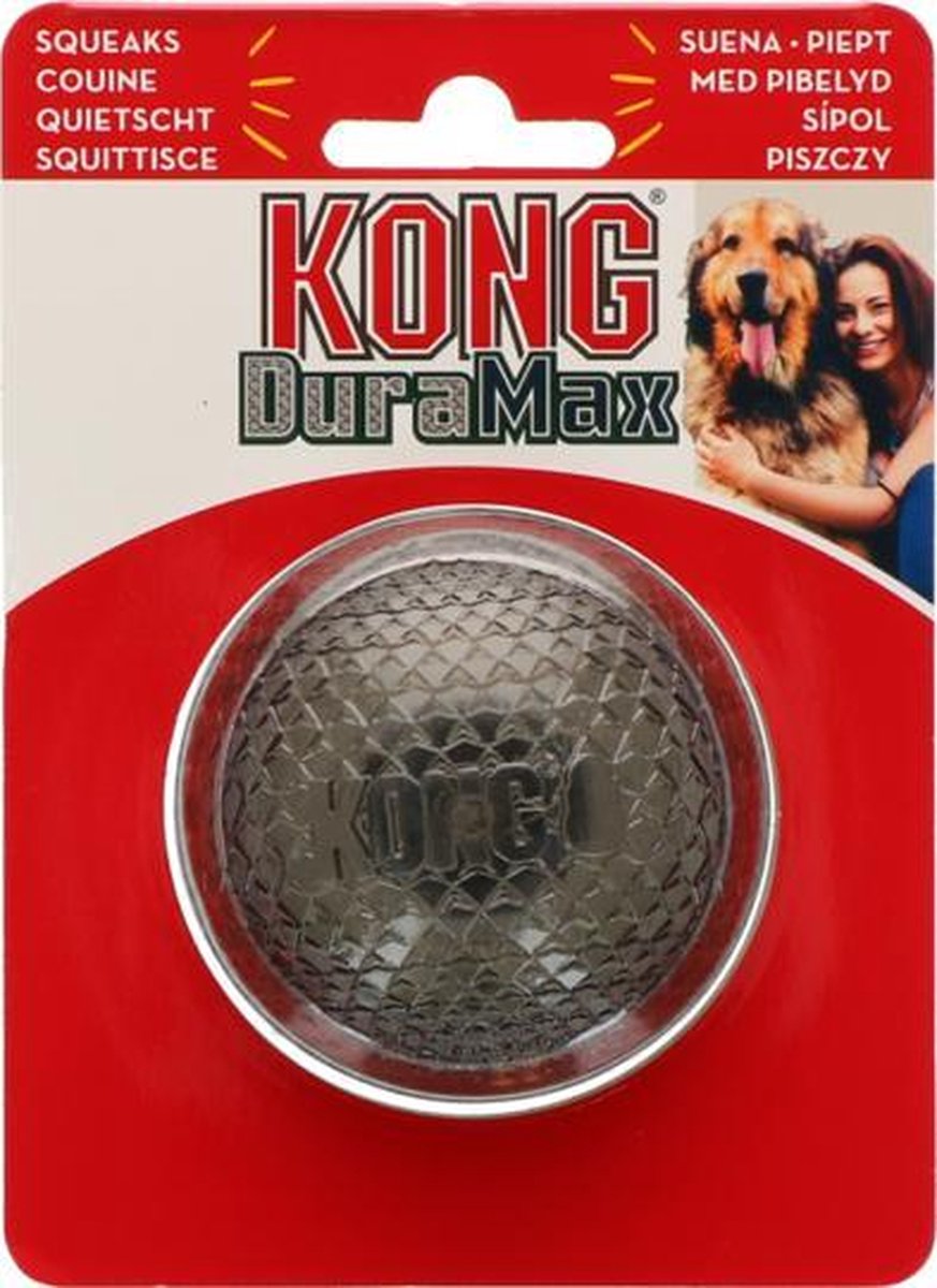 Kong - DuraMax - Hondenbal - Kauwbestendig - Langdurig Speelplezier - 6 CM