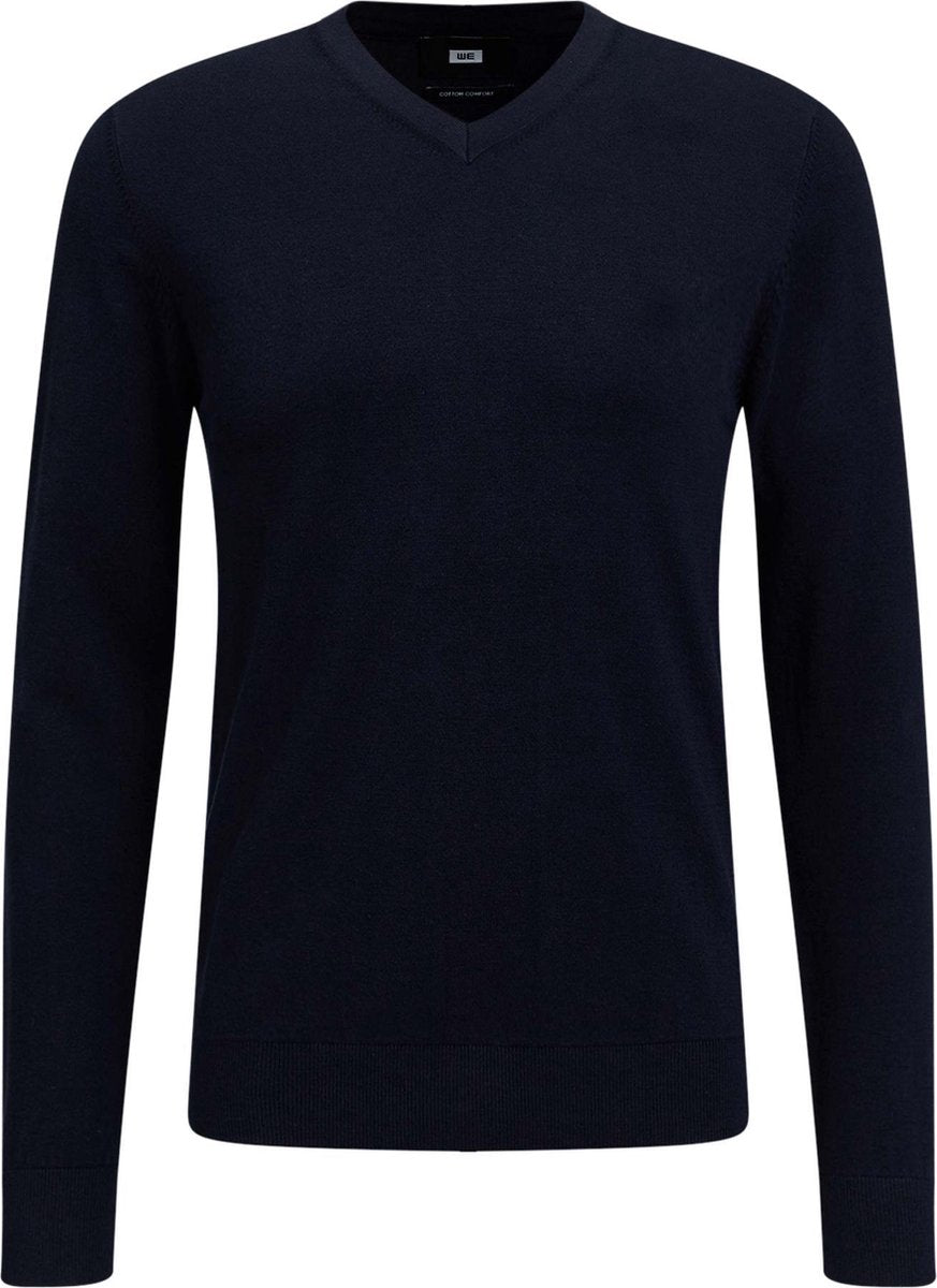 WE Fashion Heren trui van zachte katoenmix - Maat S