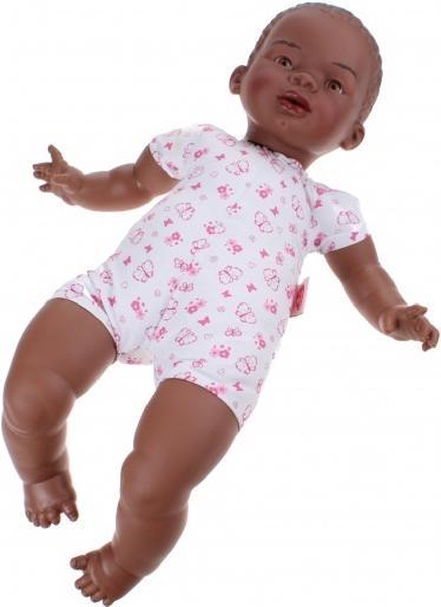 Berjuan Babypop Newborn 45 Cm Meisjes Vinyl/textiel Wit