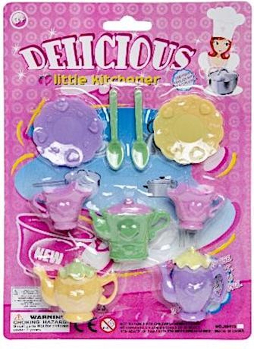 Lg-imports Theeset Delicious Meisjes 9-delig