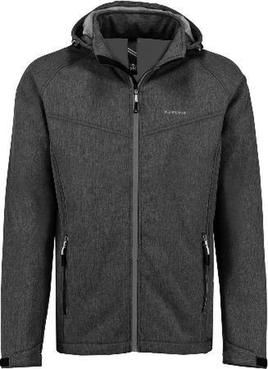 Kjelvik heren softshell jas Dries zwart - maat XXL
