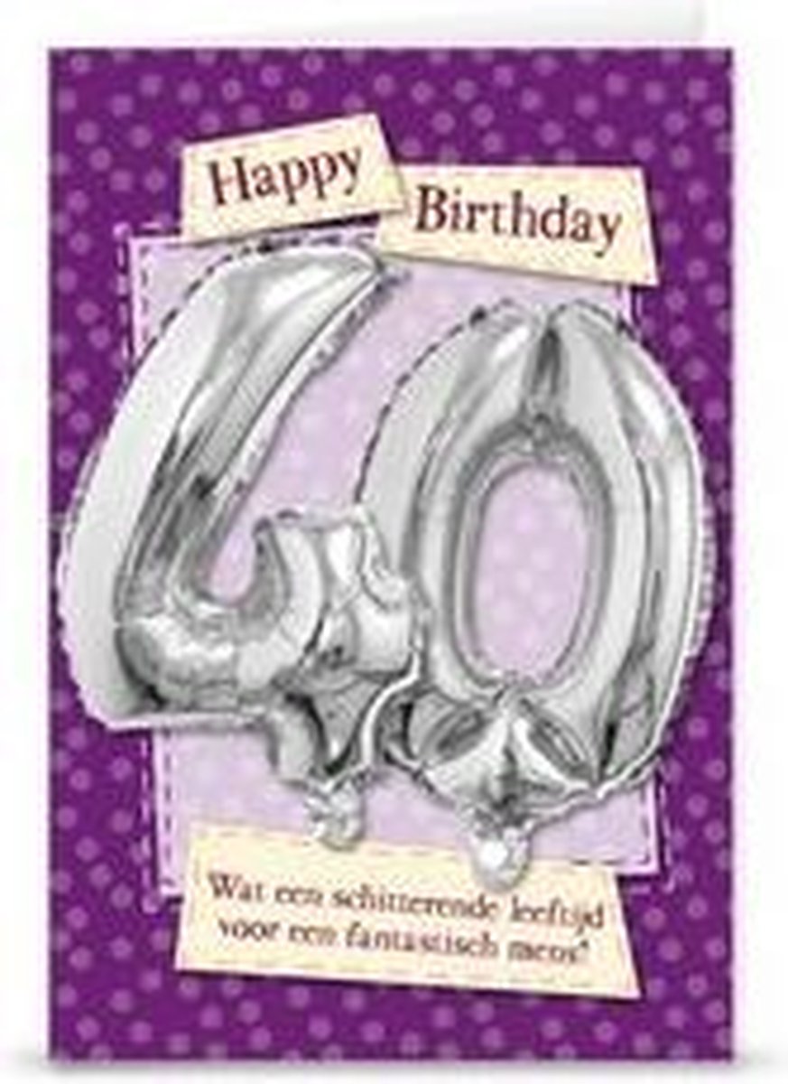 Kaart - Leeftijdballon - 40 Jaar