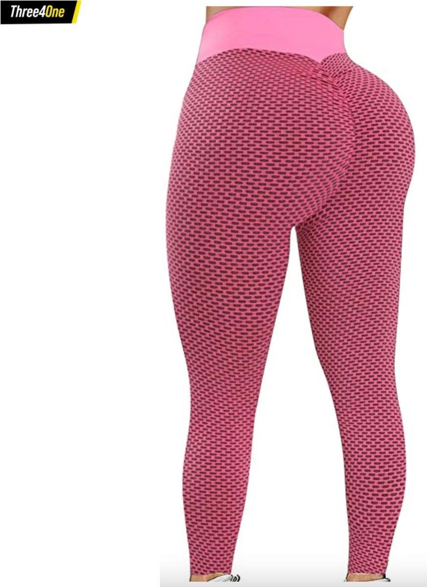 Sportlegging dames Large – legging dames meisje - Tiktok legging – Roze/pink