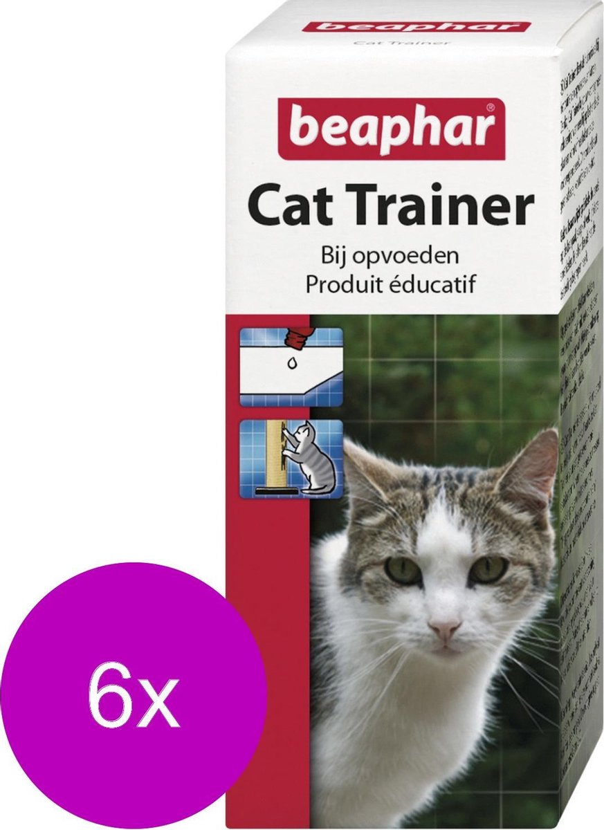 Beaphar Catty Trainer Lokstof - Kattenkruid - 6 x 10 ml