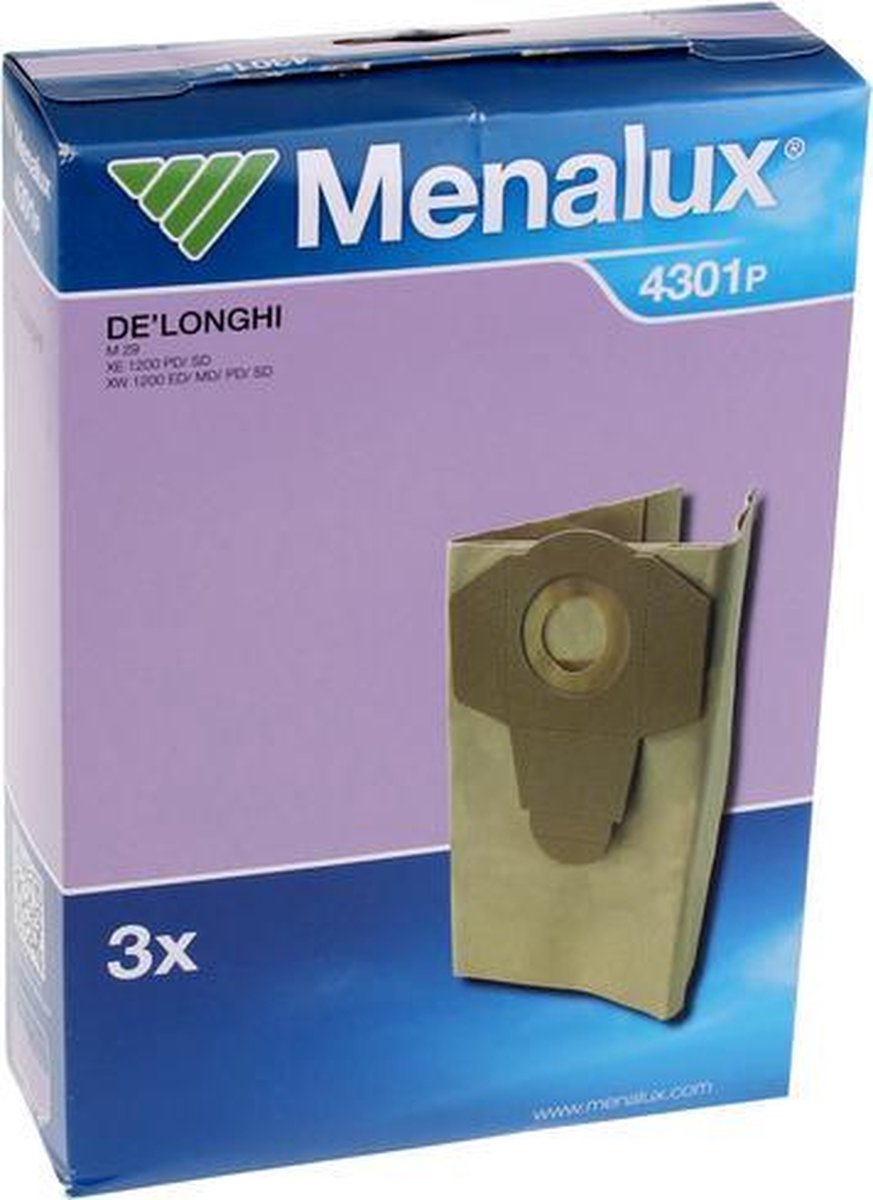 ELECTROLUX - STOFZUIGERZAK MENALUX - 4301P 3 BAGS - 9001967653