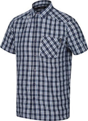 Regatta - Men's Mindano V Short Sleeved Checked Shirt - Outdoorshirt - Mannen - Maat L - Blauw