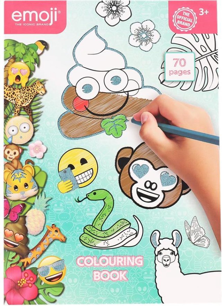 kleurboek emoij 70 leuke kleurplaten