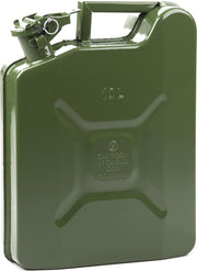 Minalco benzine jerrycan - 10 Ltr metaal - UN goedgekeurd - groen