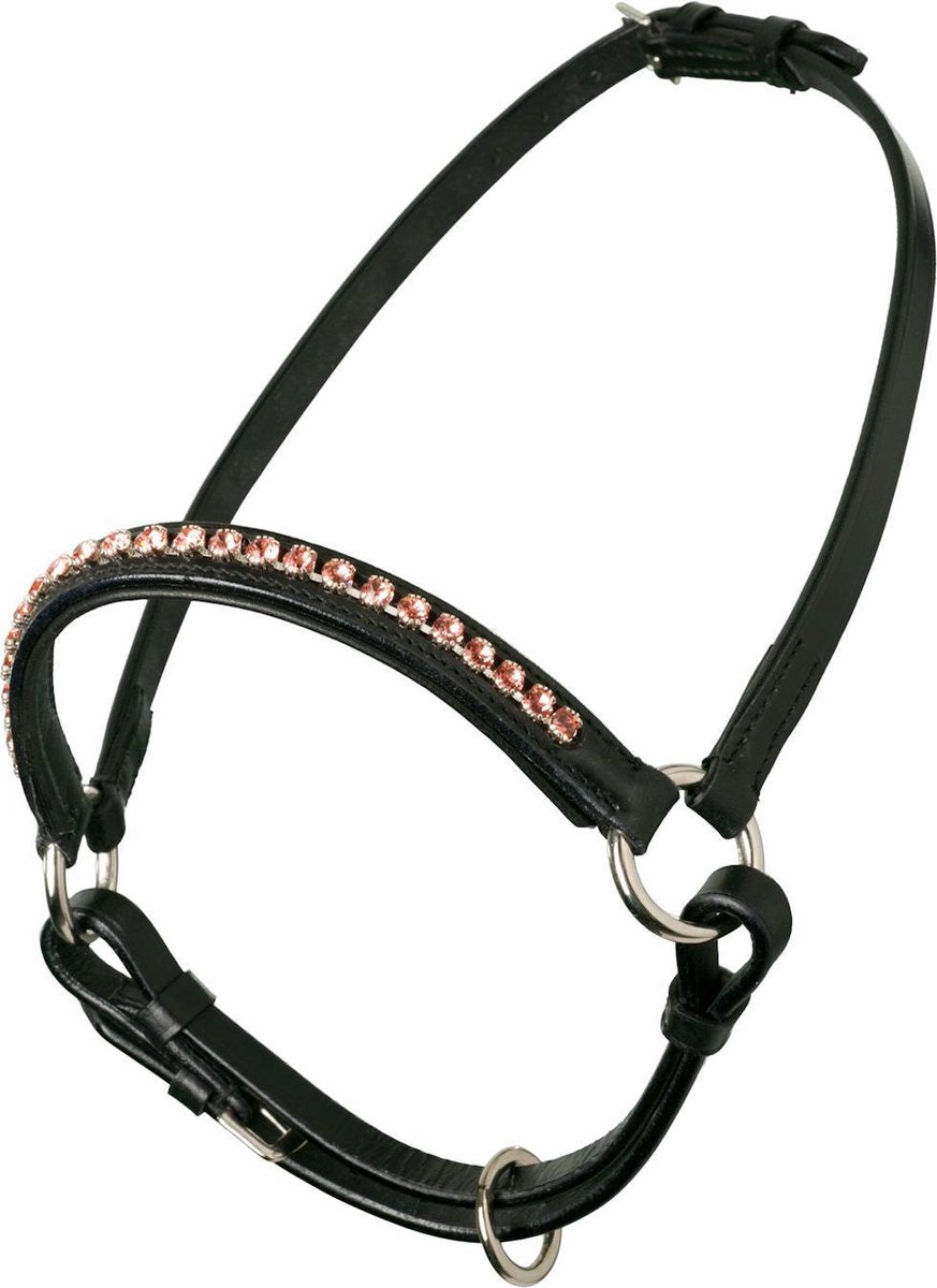MHS Showhalster Mon Cherie Zwart/Roze mt 3