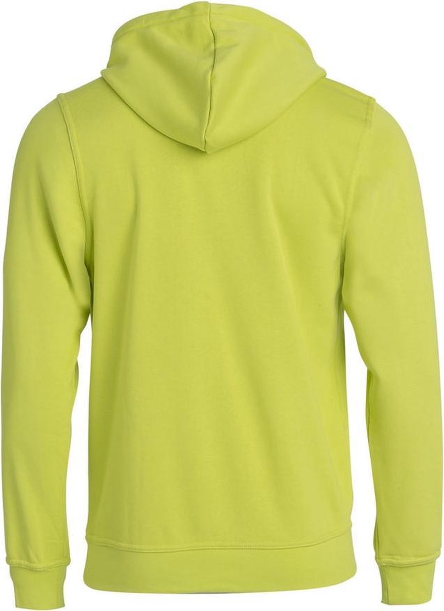 Basic hoody signaalgroen l