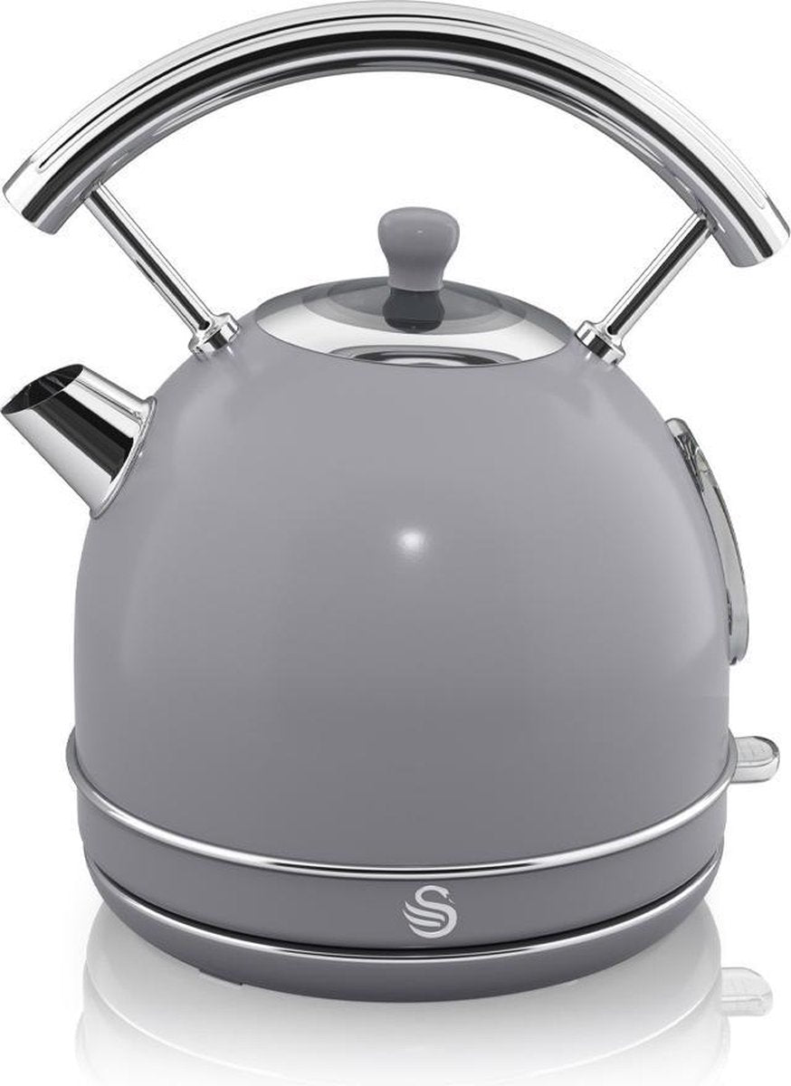 Swan Retro Waterkoker 1.8 Liter Grijs
