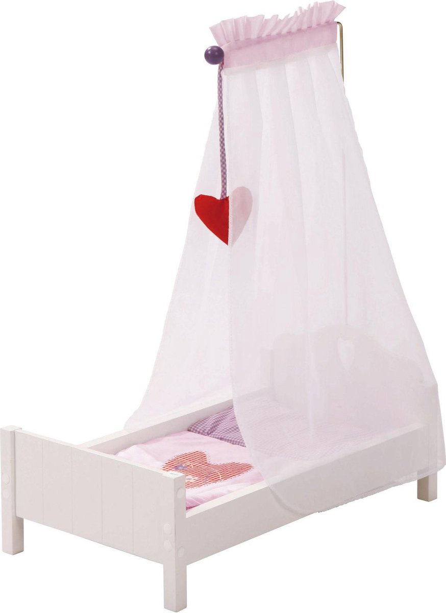 Roba Poppenbed Fienchen Junior 52 X 30 X 60 Cm Mdf Wit/roze