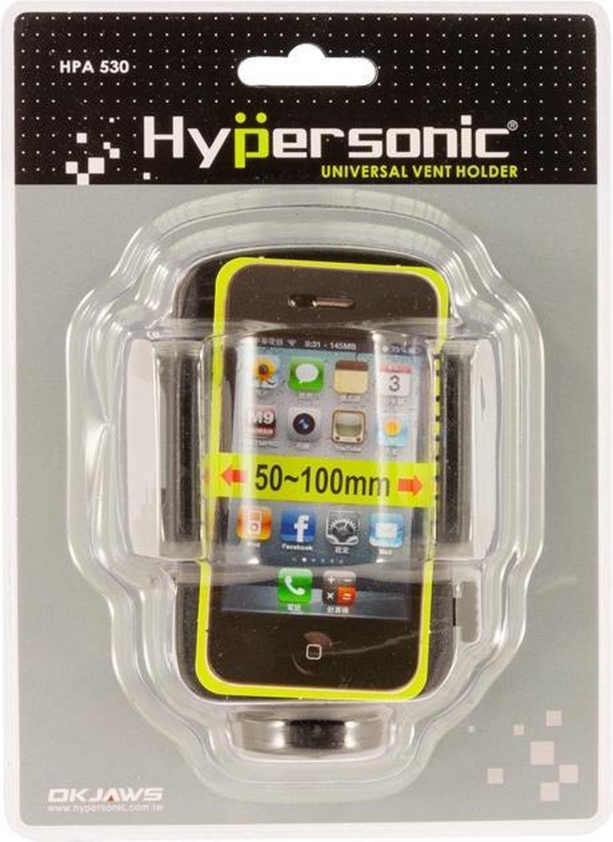 Hypersonic Universele Smartphonehouder met luchtroostermontage 50-100mm