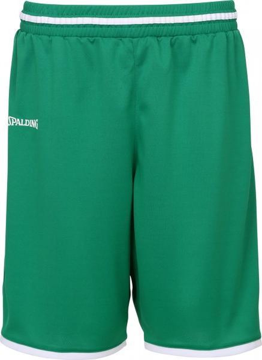 Spalding Move Shorts Heren - Groen / Wit - maat M