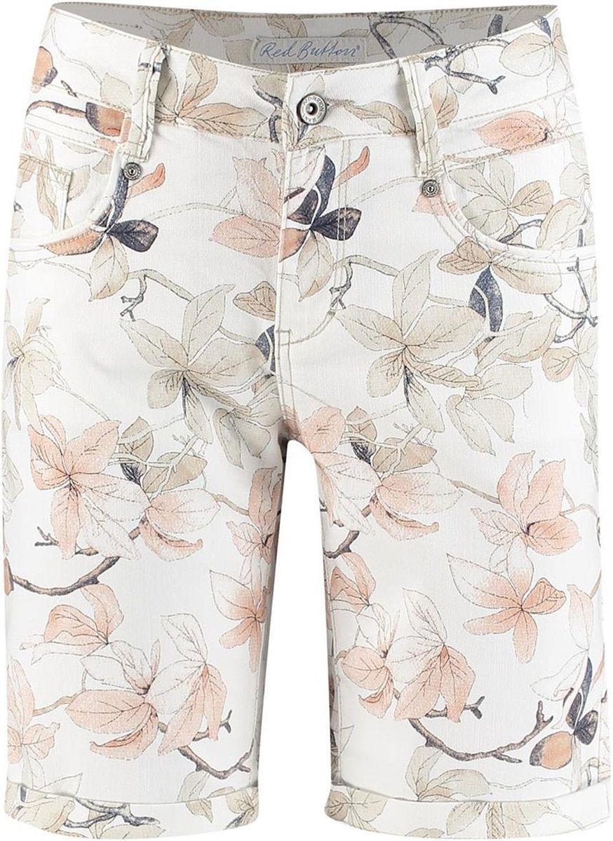 RED BUTTON Print  Short Amy  maat 46