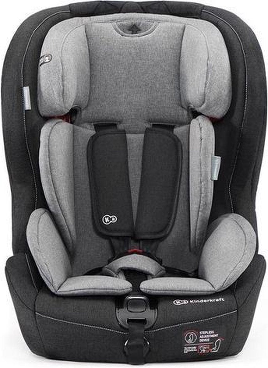 Kinderkraft autostoel Safetyfix Black/Grey (9-36kg)