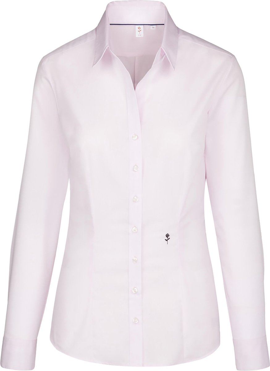 Seidensticker dames blouse slim fit - roze -  Maat: 36
