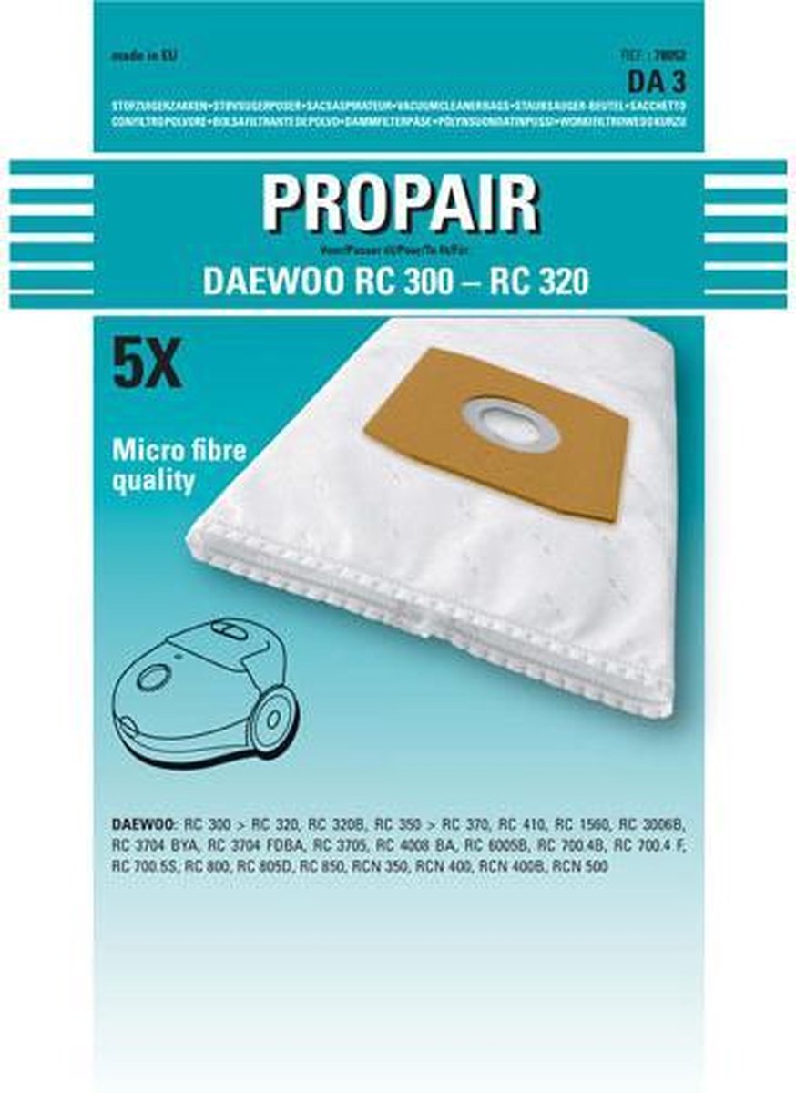 DAEWOO - STOFZUIGERZAK PROPAIR RC 300 SET 5 -