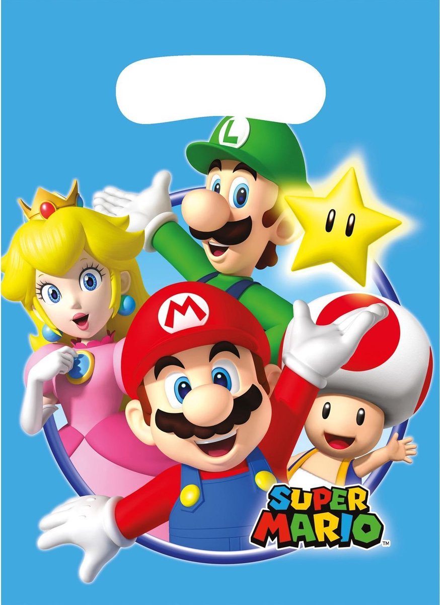 16 stuks traktatie - uitdeelzakjes Super Mario 23