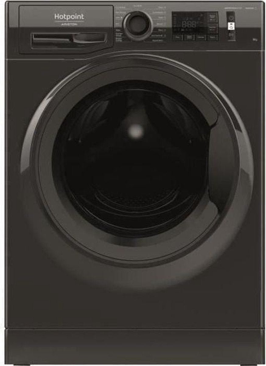 HOTPOINT NM11823BKFRN Natis frontwasmachine - 9 kg - Klasse A +++ - 1200 tpm - Zwart