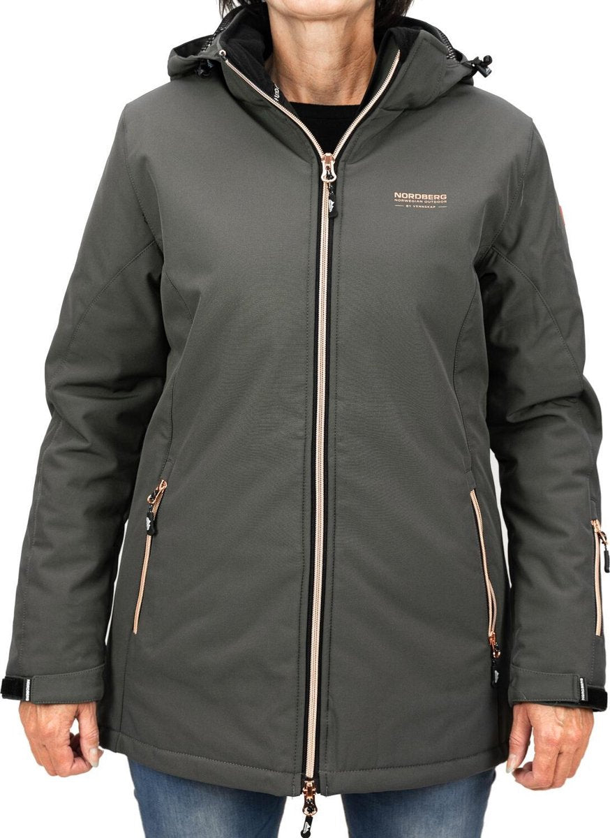 Nordberg Astera Gevoerde Softshell Jas Ls04701-ay - Kleur Groen - Maat L