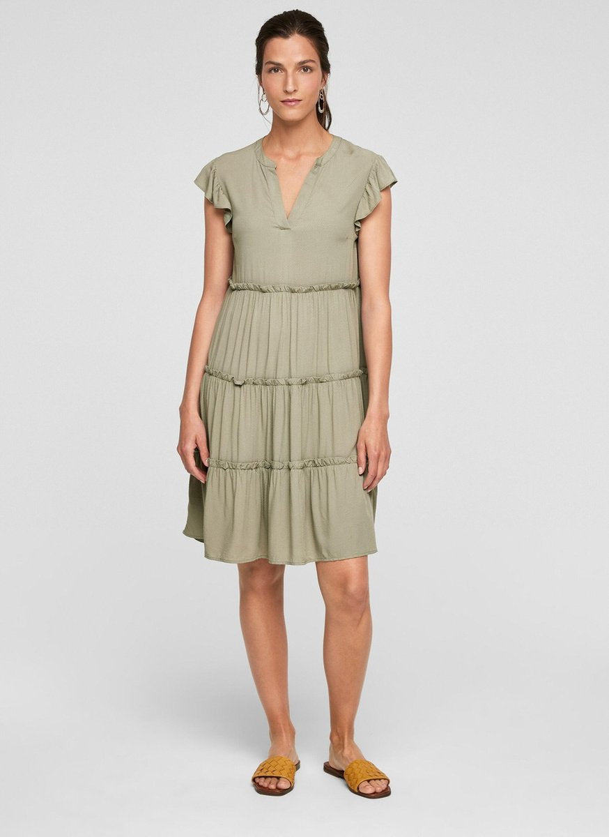 S.oliver blousejurk Olijfgroen-38