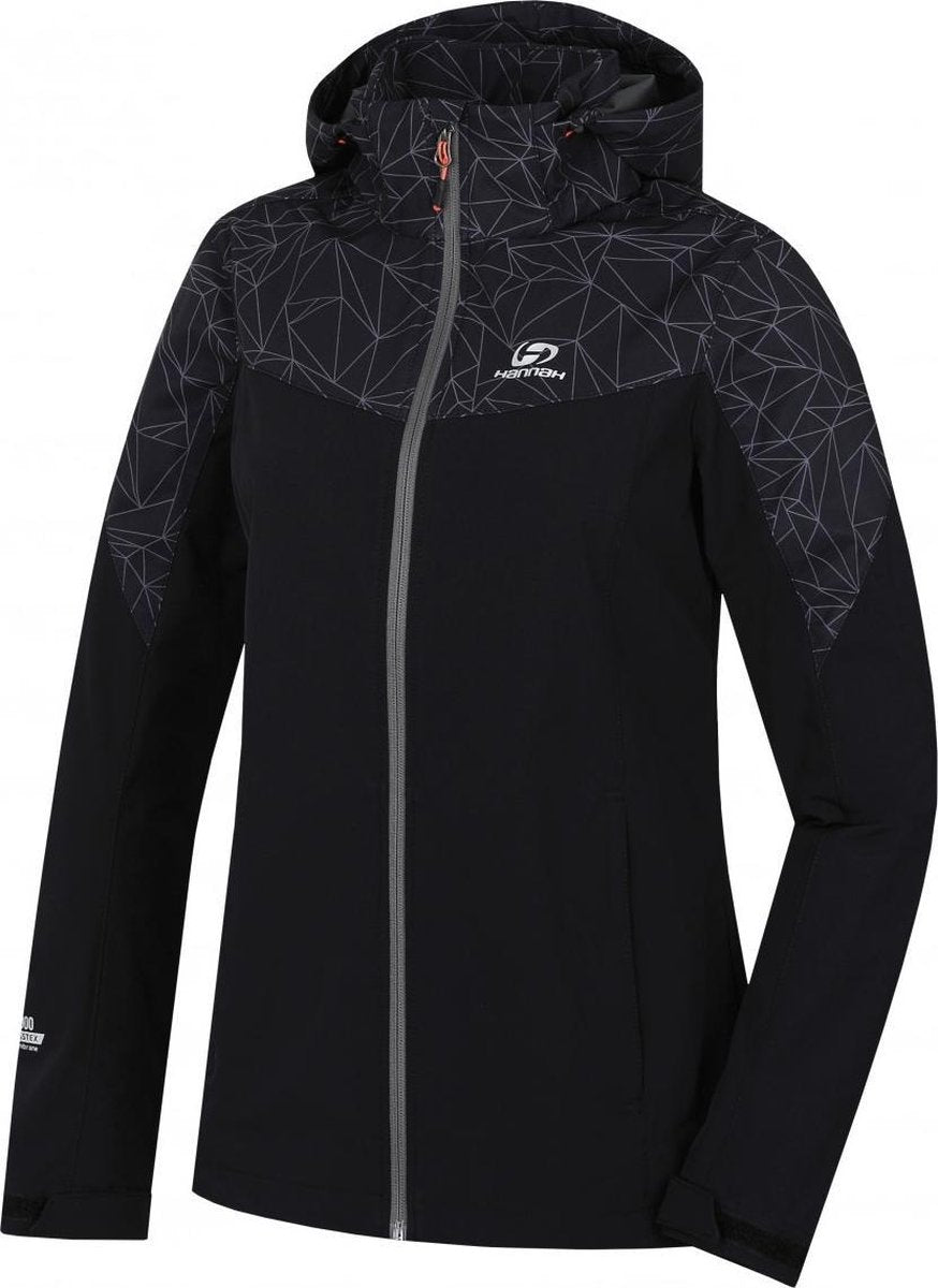 Hannah Outdoorjas Frida Light Dames Polyester Zwart Mt 42