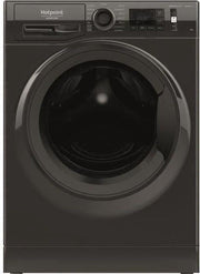 HOTPOINT NM11823BKFRN Natis frontwasmachine - 8 kg - Klasse A +++ - 1200 tpm - Zwart