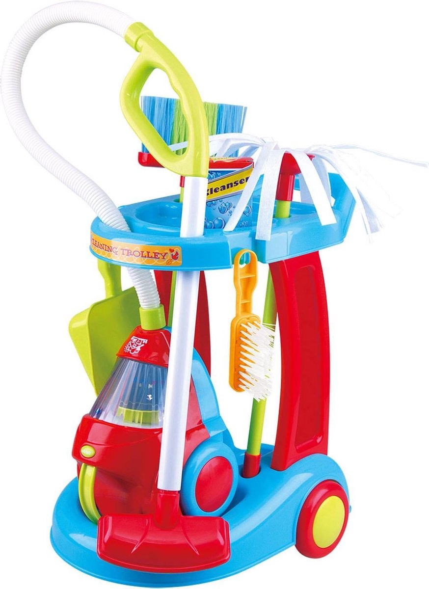 Playgo Schoonmaaktrolley met Stofzuiger