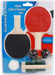 Gametime Tafeltennisset Mini 16 X 9 Cm Zwart/rood 4-delig