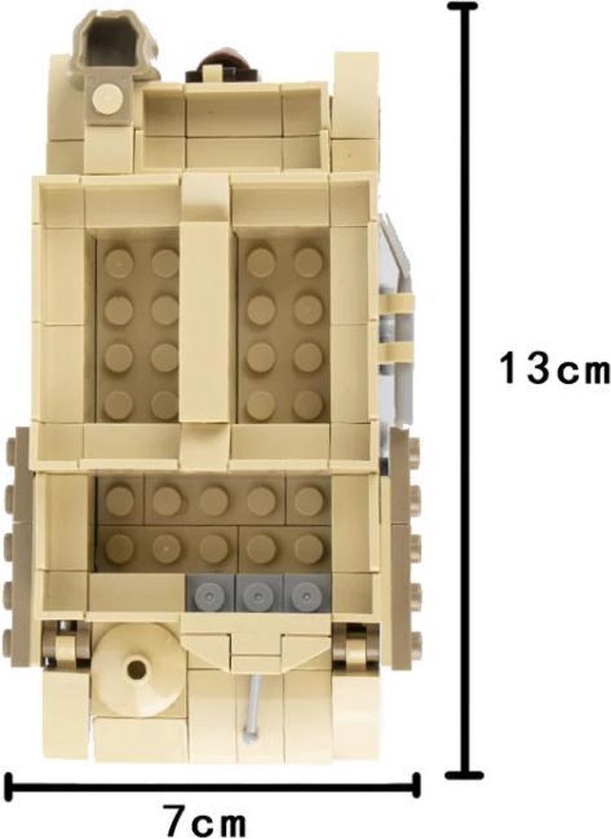 E06 - Britse Bren Gun Carrier - WW2 Bouwstenen - Lego fit - WW2 - Soldaten - Militair - Tank - Army - Bouwstenen - Wapens - Geweren - Brick - Tweede Wereld Oorlog - Mini-figures - Leger - Duits - Navy Seals