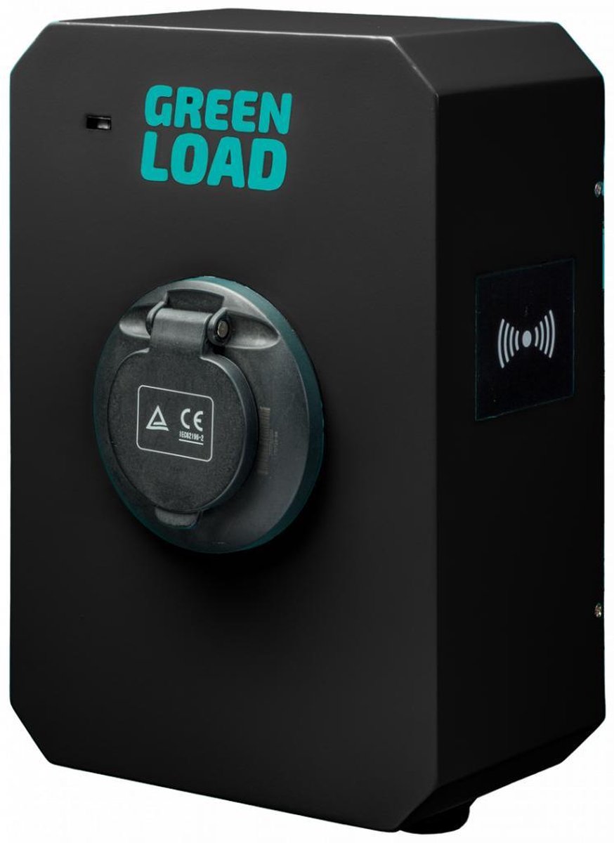 Greenload Basic Zwart | 22kW | 32A | Type 2 | WIFI