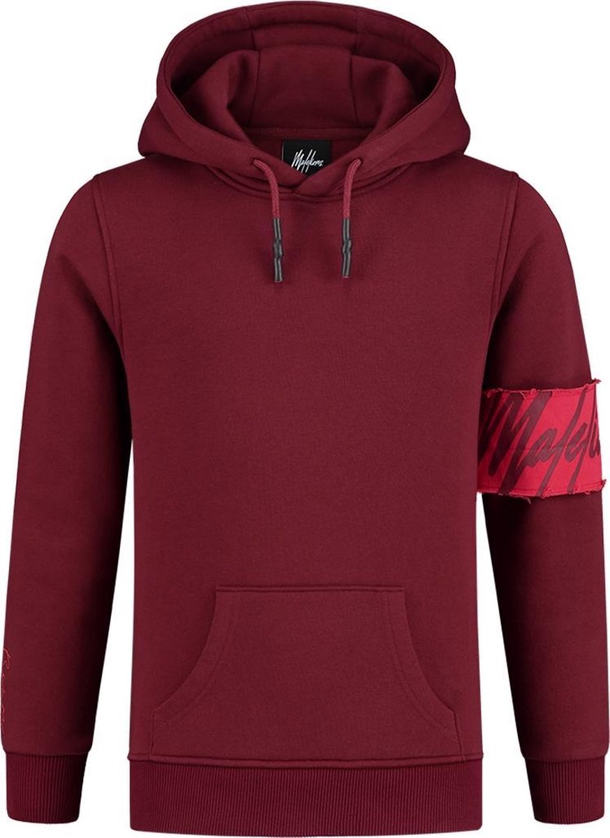 Malelions Junior Captain Hoodie - Bordeaux/Koraal - 8 | 128