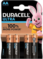 Duracell - Ultra alkaline AA-batterijen - 4 Stuks