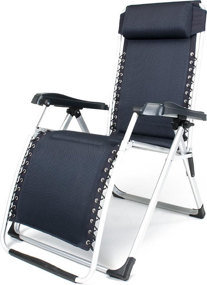 Travellife Barletta Relax Stoel - Blauw / Donkergrijs