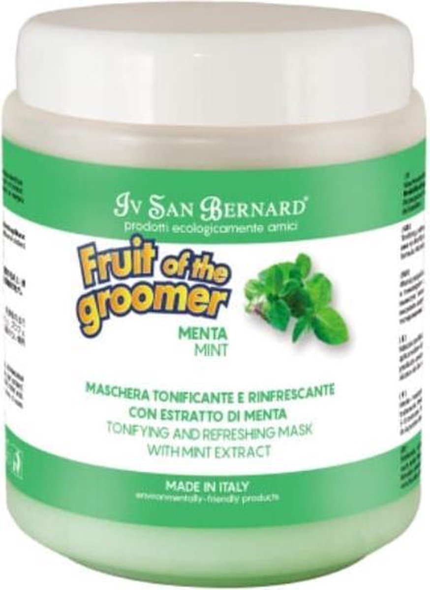 I.s.b. Vachtmasker Mint Fruit Of The Groomer 1000 Ml Groen