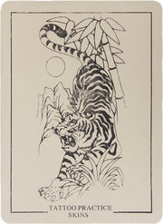 AANBIEDING! Tattoo oefenhuid met tijgermotief