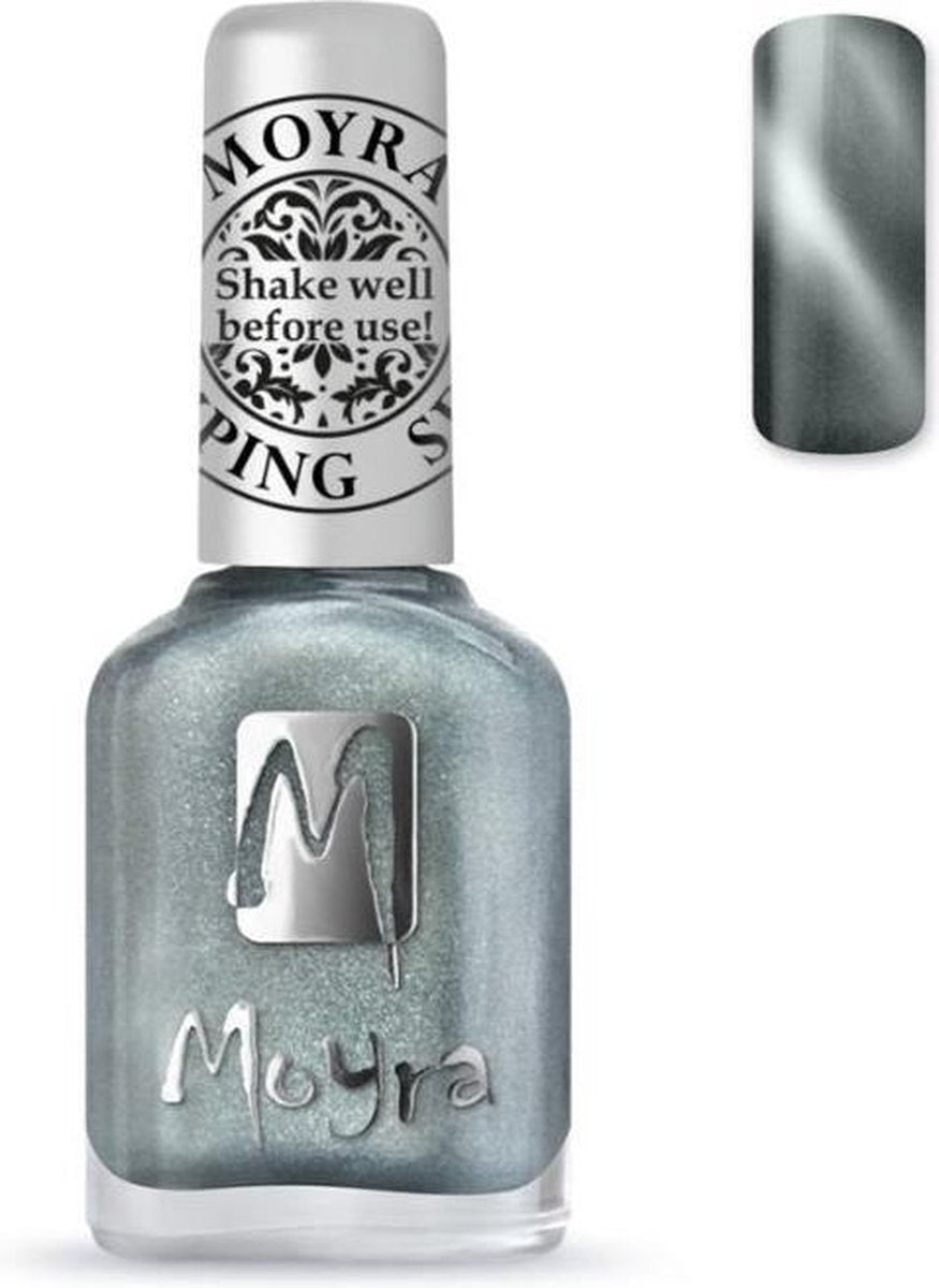 Moyra Stamping Nail Polish 12ml SP30 CAT EYE SILVER