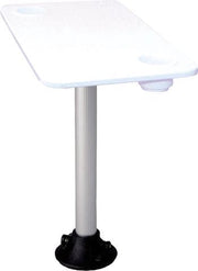 Garelick rechthoekige witte Boottafel 38 x 71 cm