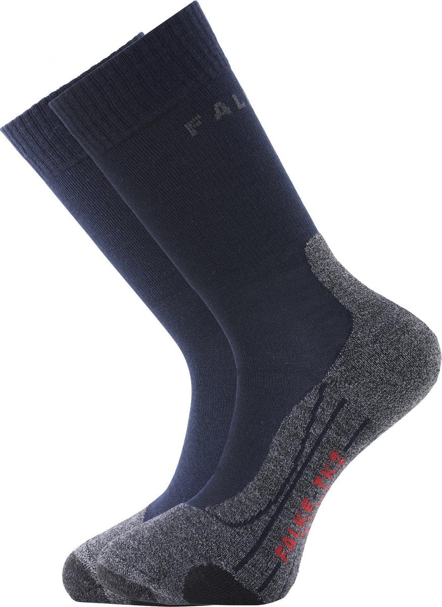 FALKE TK2 Heren Wandelsokken - Marineblauw - Maat 39/41