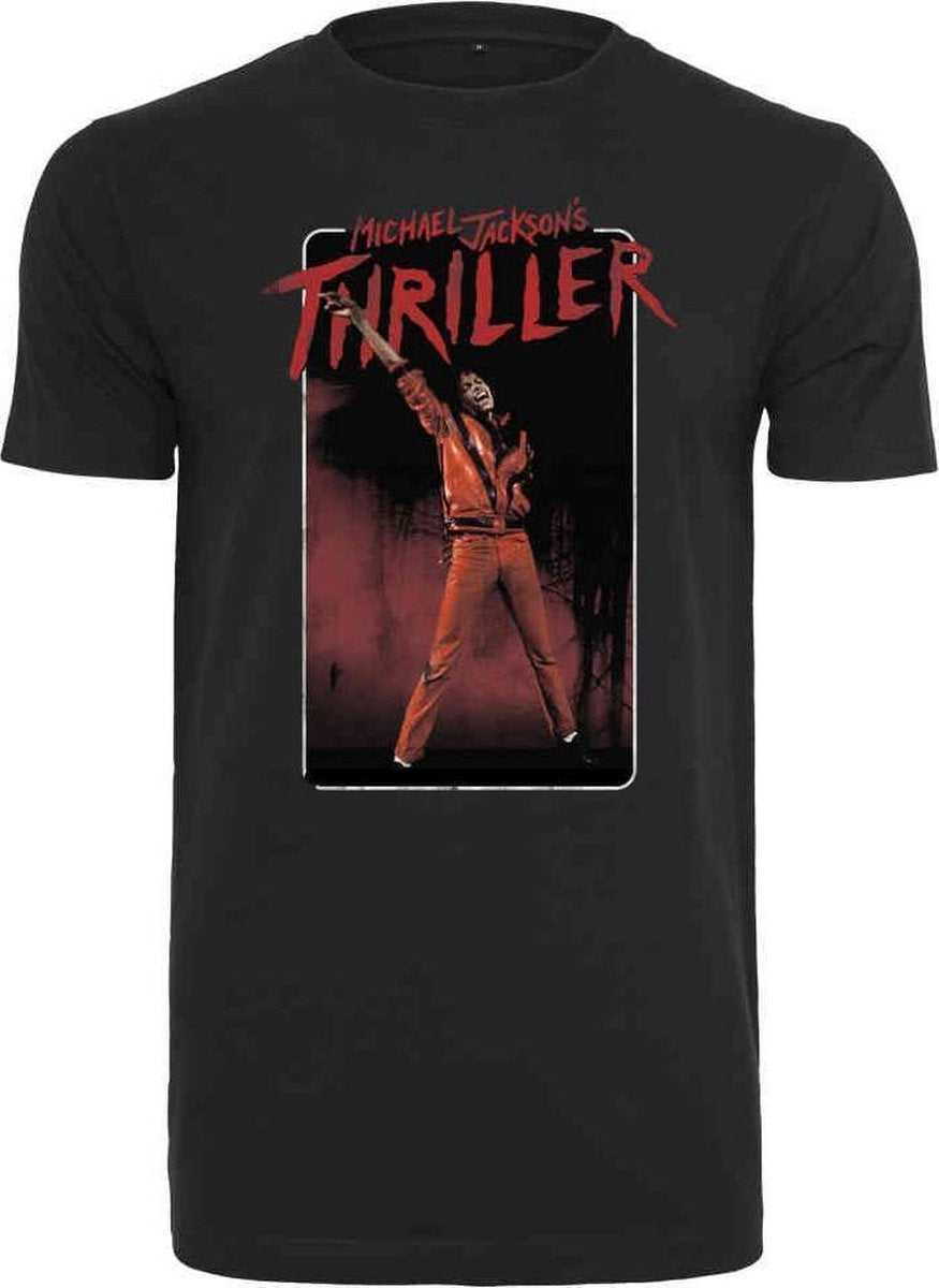 Urban Classics Michael Jackson Heren Tshirt -XS- Michael Jackson Thriller Video Zwart